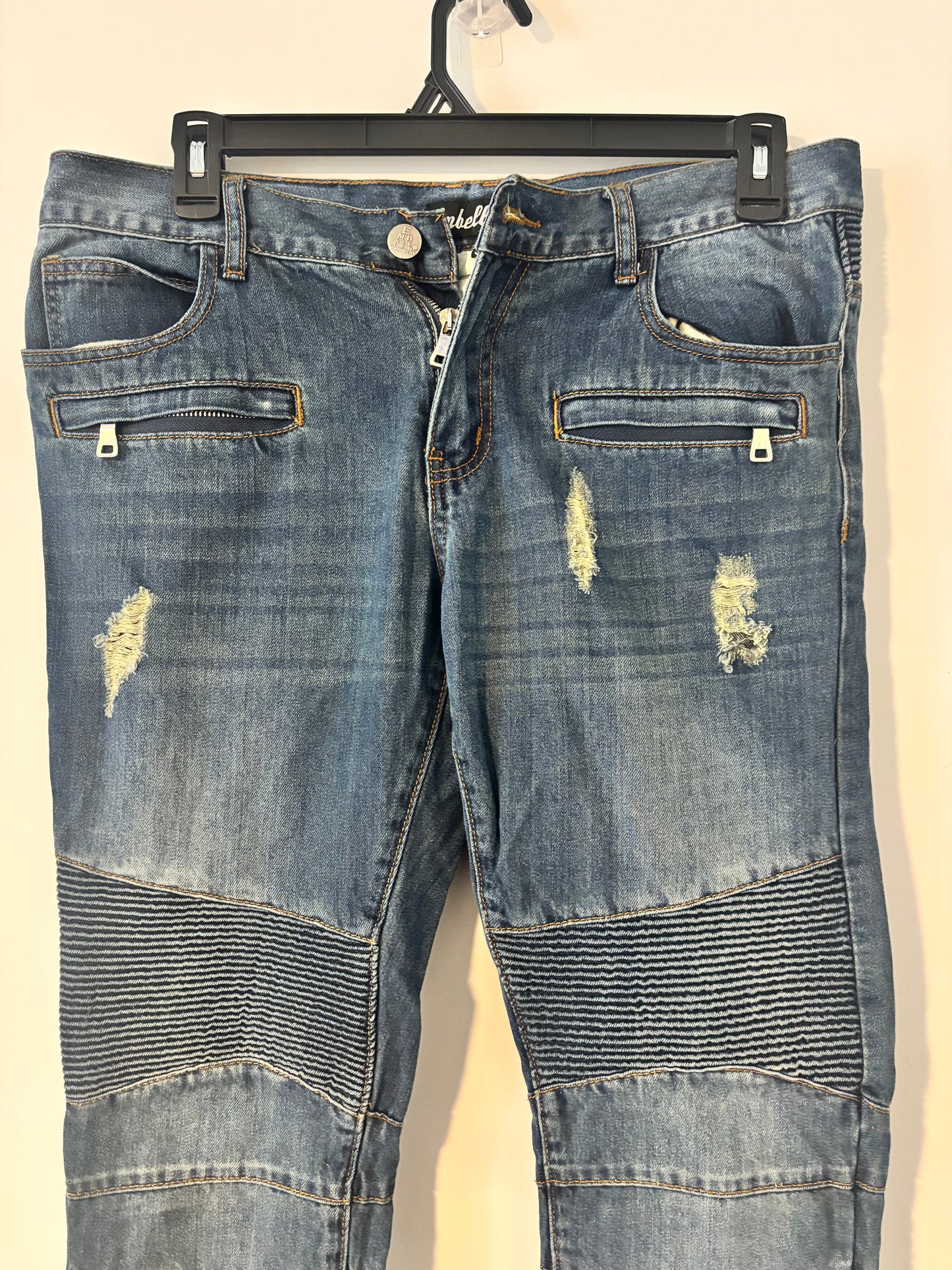 Pre-Owned Embellish Elise Biker Pants Mens Jeans