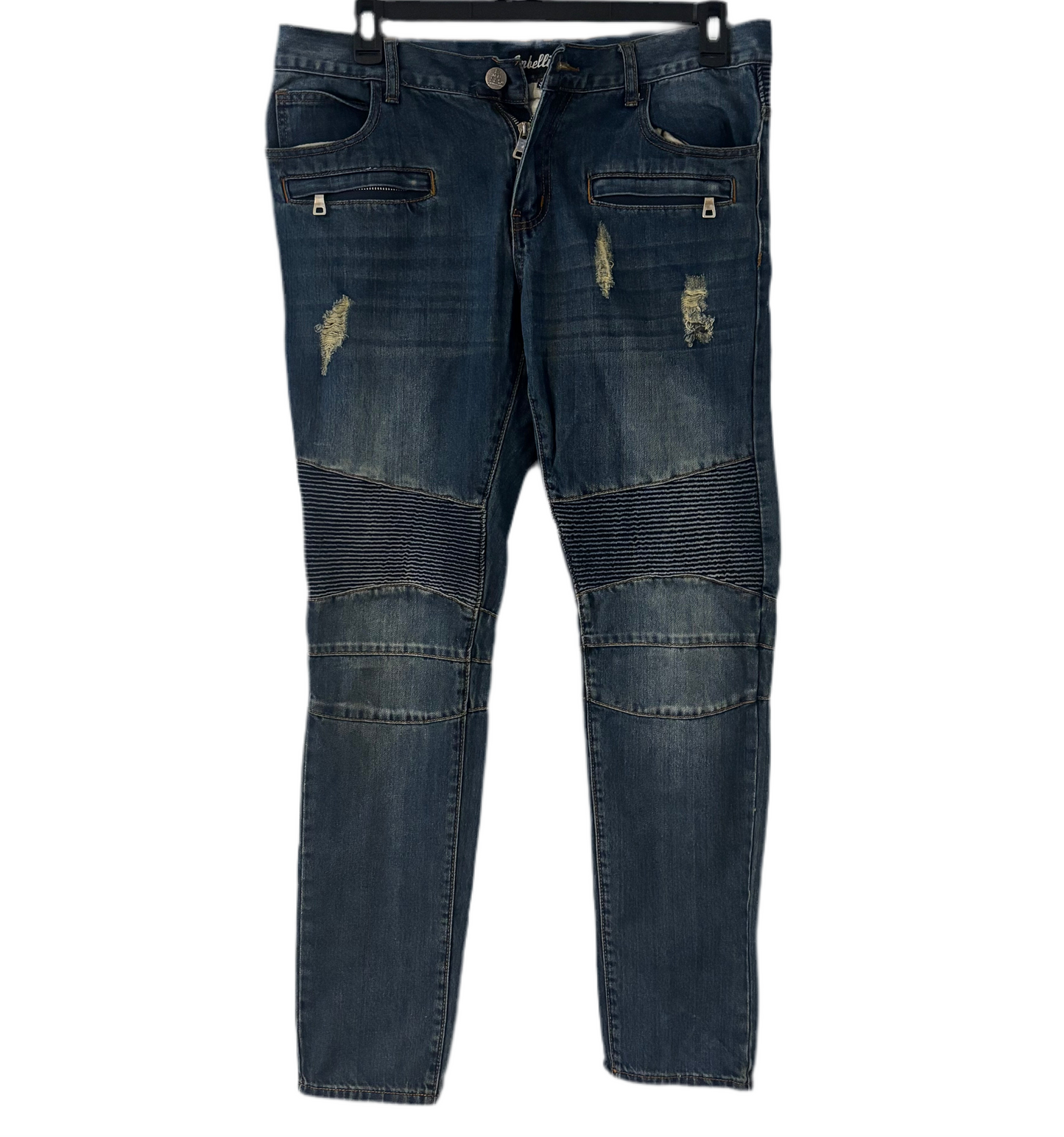 Pre-Owned Embellish Elise Biker Pants Mens Jeans