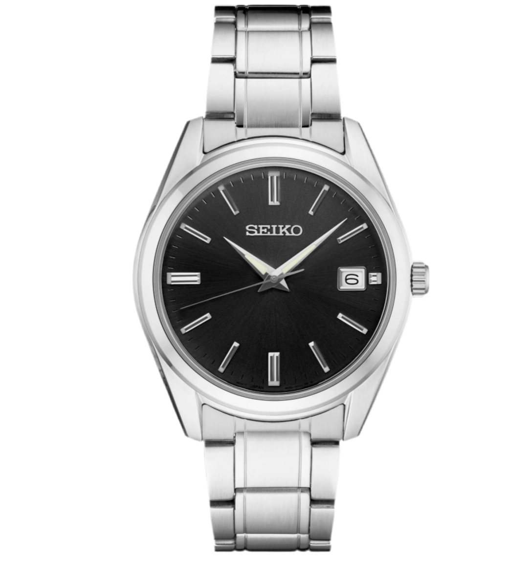 Seiko 'Essential Collection' Black Dial Men's Watch