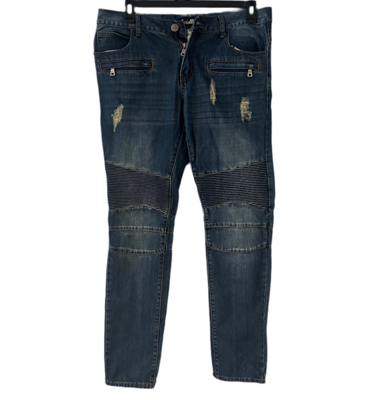Pre-Owned Embellish Elise Biker Pants Mens Jeans