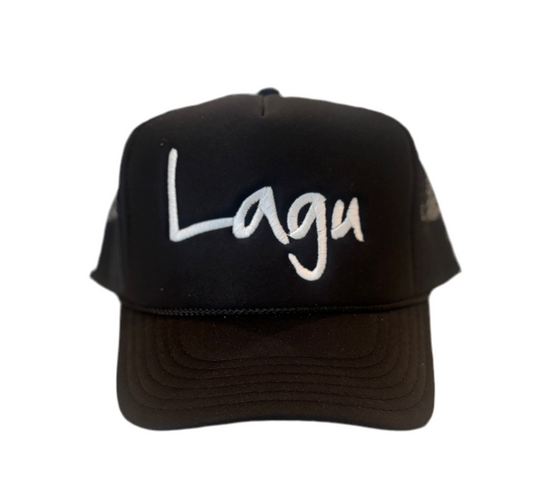 Lagu™️ Limited Edition "Otto Stitched" 'Smoke Black' Trucker Snapback