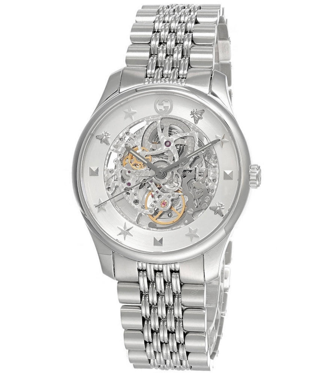 Pre-Owned Gucci Men's Skeleton Automatic 40mm Watch ( Model-YA126357)