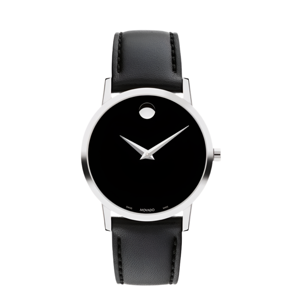 Movado Ladies Black Dial Museum Classic Watch