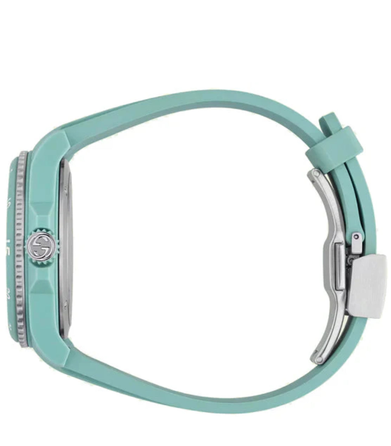 Gucci Unisex Dive Automatic Aquamarine Bio-Based Strap Watch