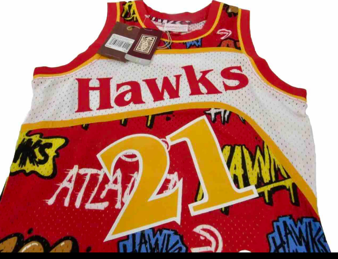 Mitchell & Ness Swingman Dominique Wilkins Atlanta Hawks Jersey