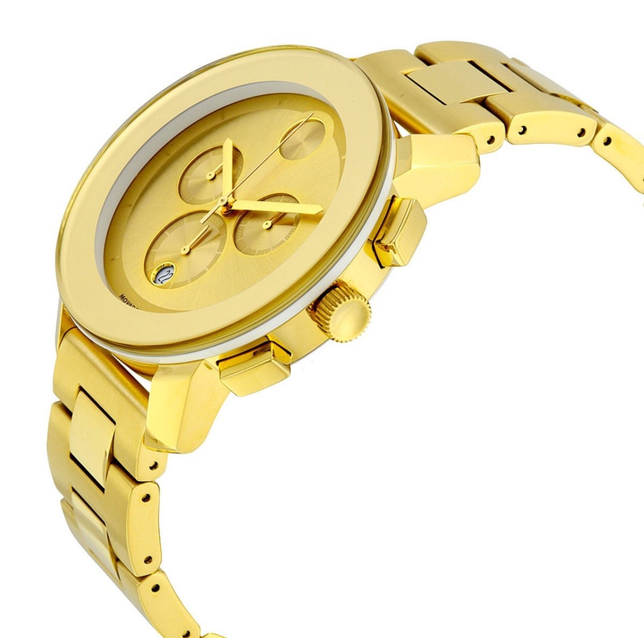 "Movado Bold" Gold Chronograph Men's Watch