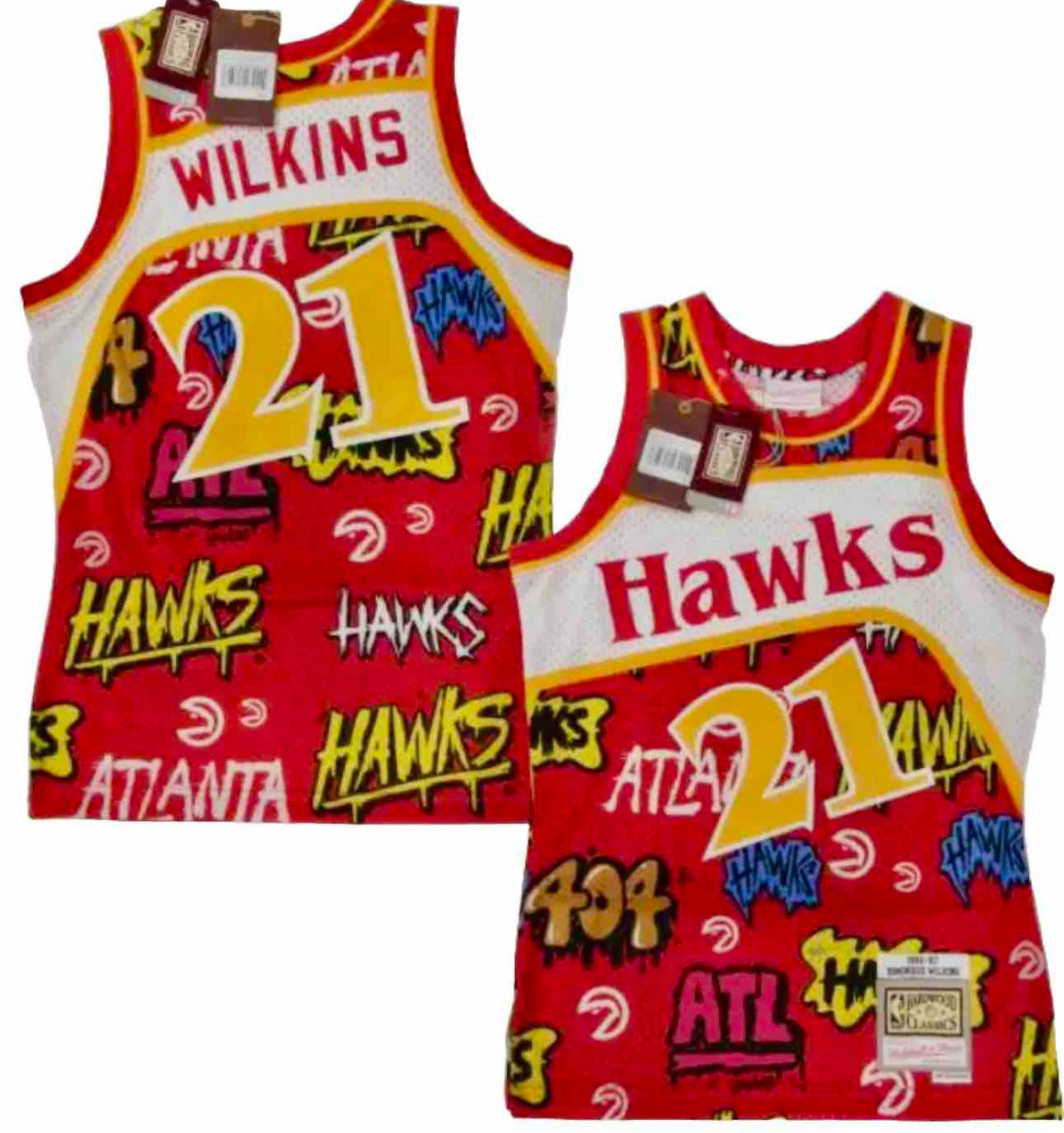 Mitchell & Ness Swingman Dominique Wilkins Atlanta Hawks Jersey