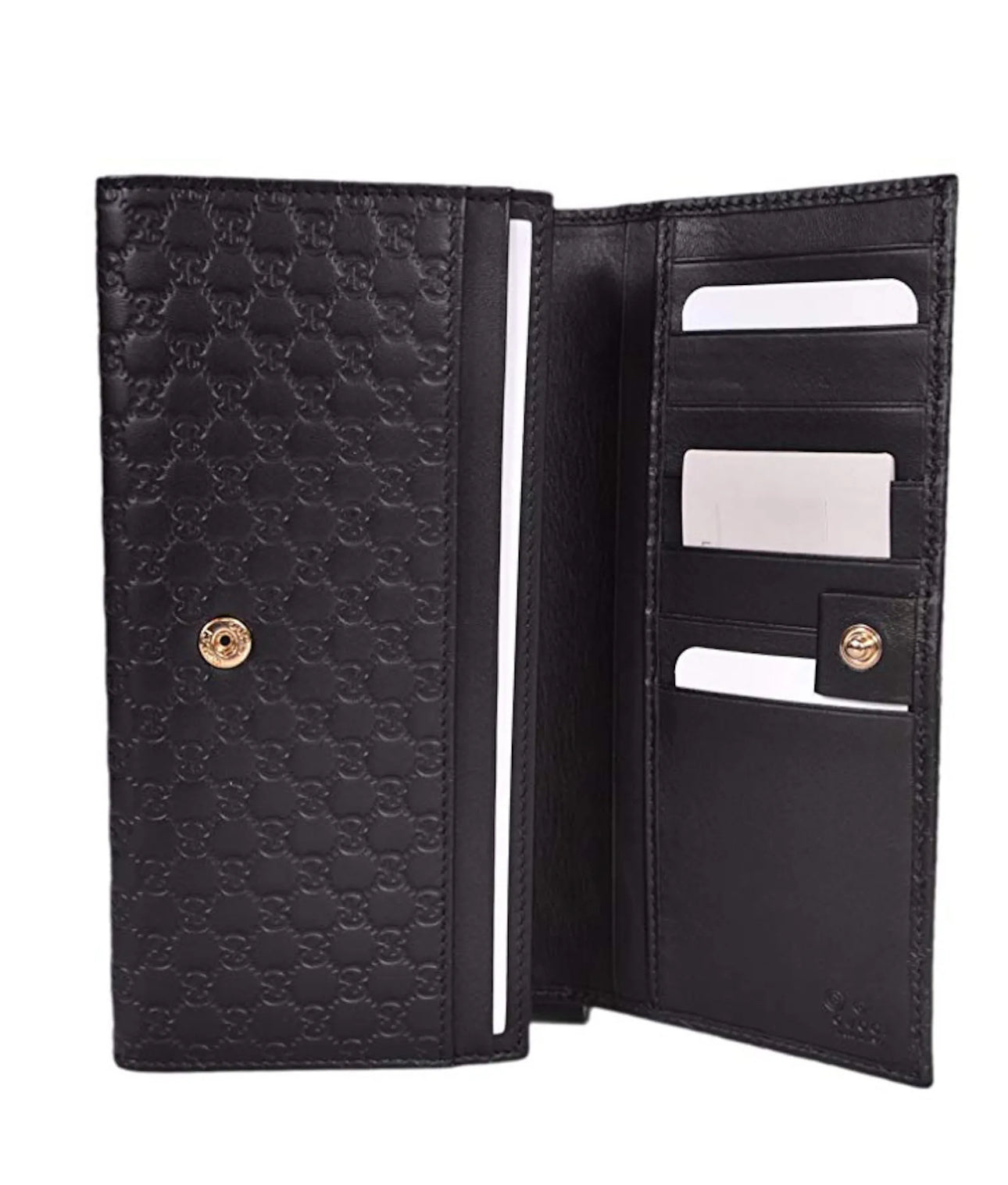 Gucci Continental Microguccissima Black Wallet