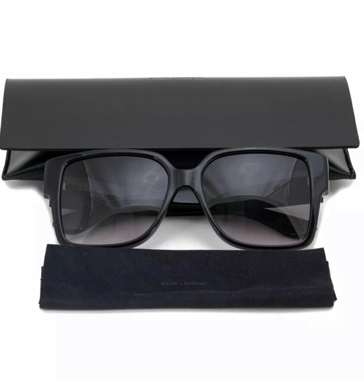 SAINT LAURENT (YSL) Black Square Oversize Unisex Sunglasses