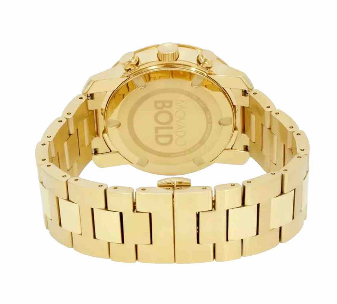 "Movado Bold" Gold Chronograph Men's Watch