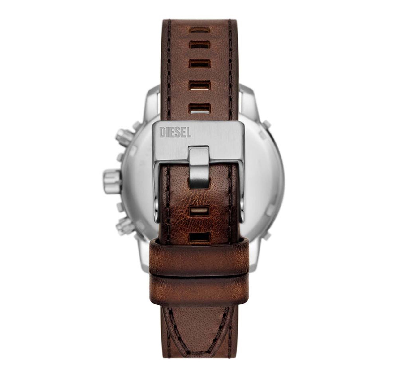 Diesel Griffed Leather Band Men’s Watch