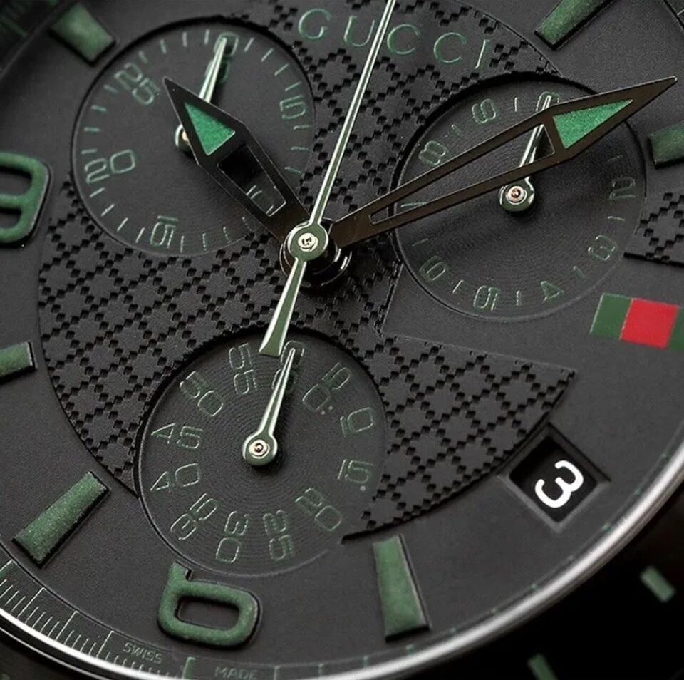 Gucci Men's Black Chronograph Watch